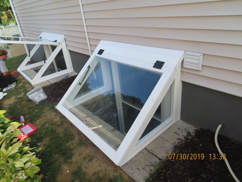 Egress Window Landscaping, Egress Window Cover, Basement Window Well, Window Well Cover, Remodel Basement Ideas, Basement Entrance, Basement Remodel Diy, Remodel Basement, Basement Inspiration