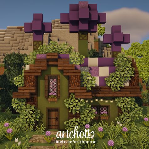 Hi guys! :) The world download of all 9 flower cottages is now available on my Patreon! If you are interested in this buildings and in supporting me click on the picture. Love you all & have a great day/night! 🥰 #cottagecoreminecraft #cottagecore #cottage #minecraftcottage #minecraftaesthetic #aesthetic #aestheticminecraft #minecraft #mizunos16craft #patreon #fairy #fairycore #pixie #magic #support #contentcreator Minecraft Small Cottagecore House, Minecraft Cottage Core Library, Fairy Core House Minecraft, Minecraft Fairy Decor, Minecraft Cottagecore Shop, Minecraft Flower House Ideas, Minecraft Big Flowers Build, Spring Minecraft Builds, Minecraft Archway Cottagecore