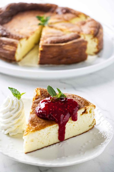 This Turkish Yogurt Cake is light and airy, yet creamy and rich. With its subtle sweetness and delicious yogurt flavor,  it's sure to be a crowd-pleaser Turkish Recipes Desserts, Turkish Yogurt, Chestnut Cake, Chestnut Flour, Greek Yogurt Cake, Basque Cheesecake, Baked Sweets, Turkish Desserts, Yoghurt Cake