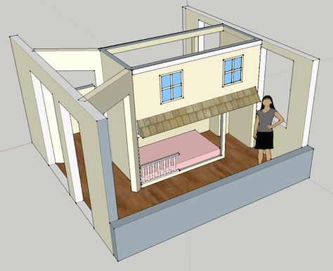 Extreme Bunk Beds • Thinking Outside the Box Divide a room in half with a floor to ceiling bunk bed. Perfect for a brother and sister who have to share the same room Bunk Bed Storage Ideas, Bunk Bed Designs For Teens, Sharing Bed, Kids Room Divider, Toddler Bed Boy, Bunk Bed Room, Bunk Bed Rooms, Bunk Bed Storage, Wooden Bunk Beds