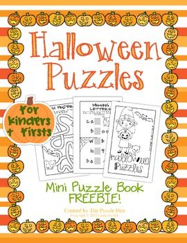 Halloween Mini Book Freebie for Kinders and Firsts Books For Second Graders, Books For First Graders, Book Tasting, Halloween Puzzles, Halloween Class Party, October Crafts, Holiday Lessons, Hidden Words, Puzzle Books