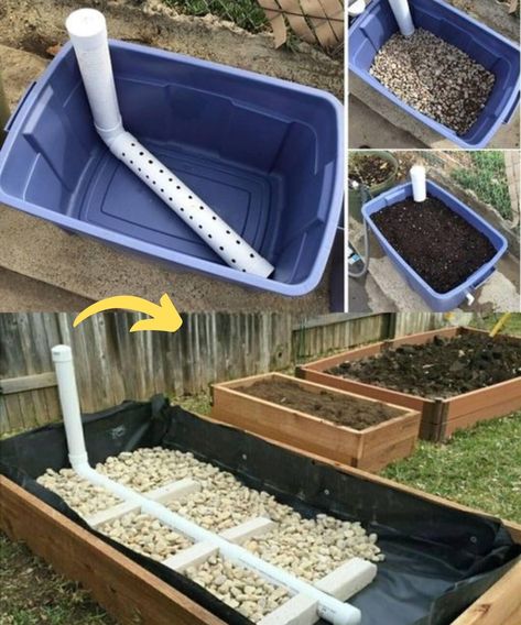 Wicking Garden Bed, Gemüseanbau In Kübeln, Self Watering Containers, Hydroponics Diy, Vegetable Garden Raised Beds, Garden Vegetable, Gardening Hacks, Veg Garden, Home Vegetable Garden