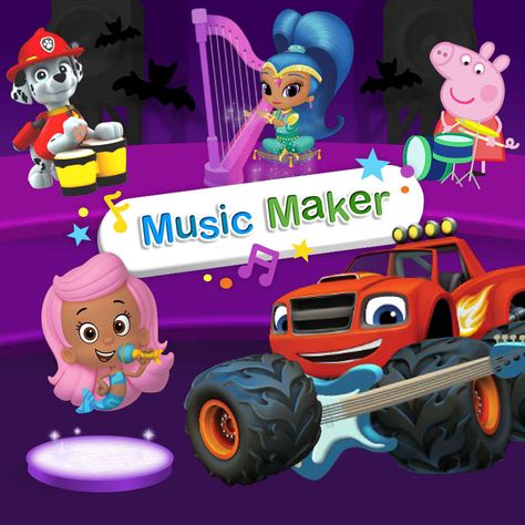 Nick Jr. Music Maker (Halloween 2017) Curious George Games, Nick Jr Games, Nick Jr Coloring Pages, Nickelodeon Universe, Dora Coloring, Book Games, Right In The Childhood, Food Truck Festival, Shapes Preschool