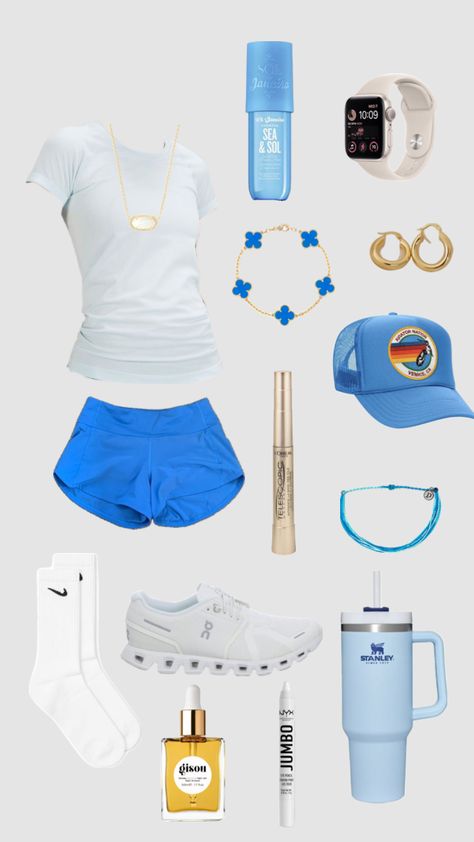 #outfitinspo #blue #preppy #lulu #lululemon #aviatornation #beauty Sporty Summer Outfits, Lulu Outfits, Blue Preppy, Preppy Inspiration, Lululemon Outfits, Cheer Outfits, Preppy Summer Outfits, Casual Preppy Outfits, Outfit Inspo Casual