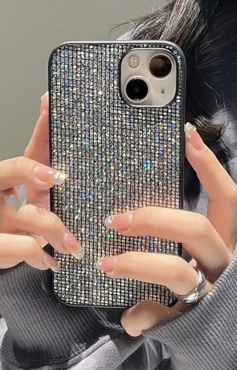 Bling Glitter sequin Soft phone case for iphone 14 11 12 13 Pro 7 8 Plus X XS Makeup Phone Case, Sparkly Phone Cases, Liquid Glitter Phone Case, Phone Case Diy Paint, Diy Phone Case Design, Creative Iphone Case, Bling Phone Cases, Beginners Eye Makeup, Girly Phone Cases