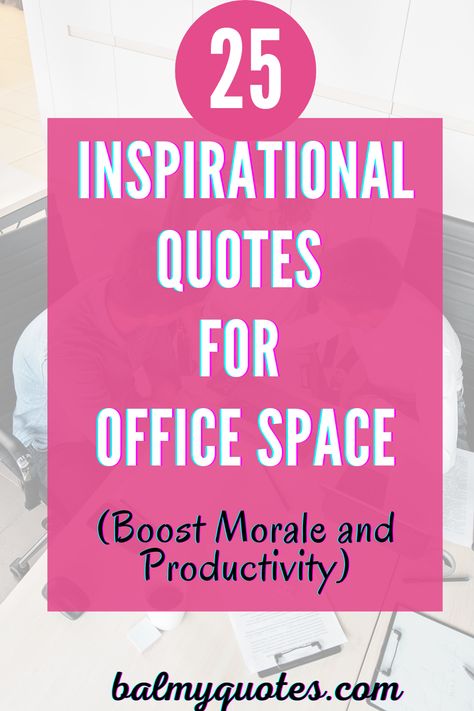 Elevate your workplace atmosphere with inspirational quotes for office space. Discover words that boost morale, spark creativity, and enhance productivity, creating a positive and motivating environment for everyone. #OfficeInspiration #MotivationalQuotes #Productivity #WorkplaceMotivation Work Ethics Quotes Offices, Morale Boosting Quotes, Encouragement Boards Work, Motivation Board For Work Offices, Workday Motivational Quotes, Work Cartoons Office, Workplace Positivity Board, Office Quotes Wall Motivation, Quotes For Office Wall Inspirational