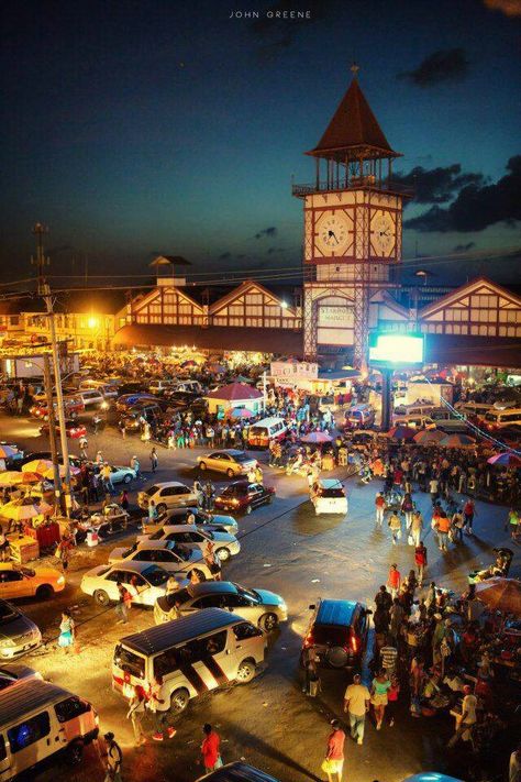 Night market in Guyana. #Guyana #Caribbean Georgetown Guyana, British Colonial Architecture, British Guiana, Around The World In 80 Days, South American Countries, West Indies, Aruba, Capital City, America Travel