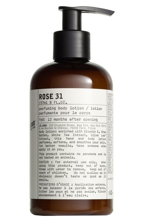 Le Labo Rose 31 Body Lotion | Nordstrom Le Labo Ylang 49, Le Labo Body Wash, Le Labo Neroli 36, Le Labo Jasmin 17, Le Labo Rose 31, Rose 31, Rose Body Lotion, Centifolia Rose, Holy Grail Products