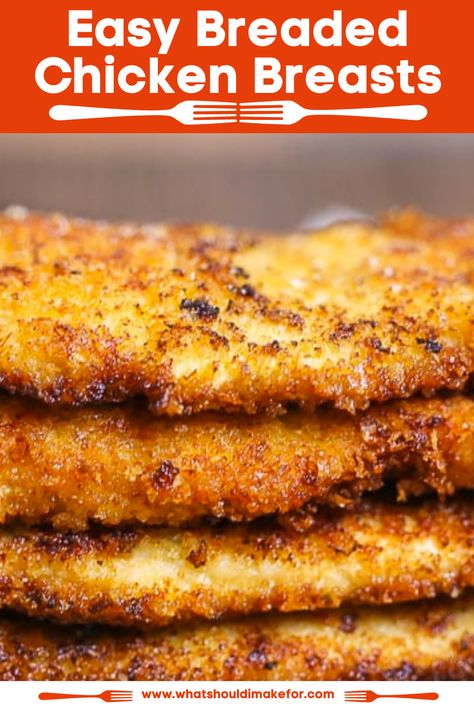 Breaded Chicken For Alfredo, Light Breaded Chicken, Breaded Chicken For Pasta, Pablo Breaded Chicken, Fried Chicken Panko Bread Crumbs, Panko Crusted Chicken Sandwich, Oven Fried Chicken Breast Boneless, Breaded Chicken Recipes Oven, Lightly Breaded Chicken Tenders