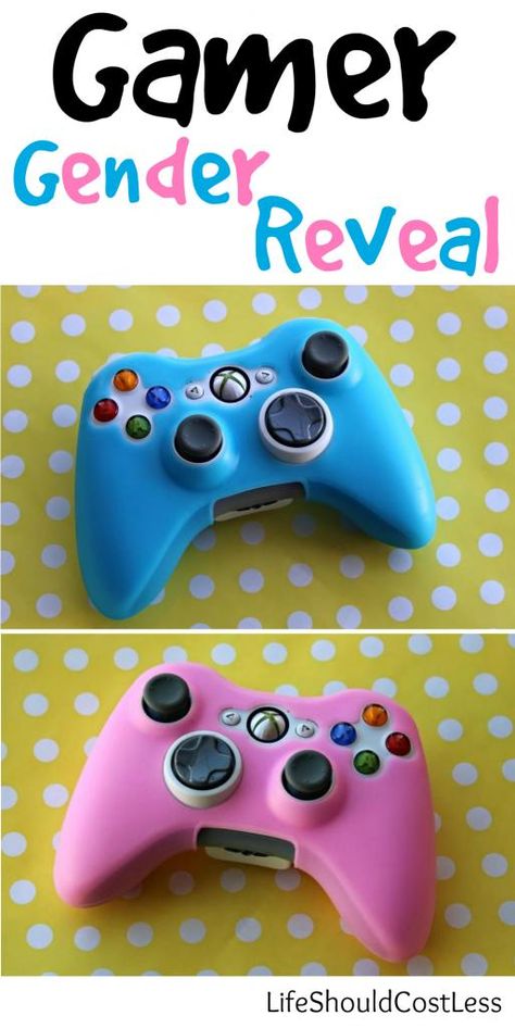 gamergenderrevealmainpic_zps6adb07b3 Gamer Gender Reveal Ideas For Party, Nerd Gender Reveal, Gender Reveal Ideas For Gamers, Video Game Gender Reveal Ideas, Video Game Gender Reveal, Gamer Baby Shower Ideas, Gamer Gender Reveal Ideas, Gender Reveal For Siblings, Gamer Gender Reveal