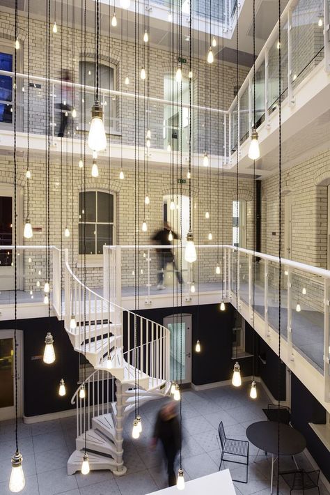 One Quality Court - Picture gallery Atrium Lighting Design, Atrium Lighting, Gallery Light, Court Pictures, Atrium Design, Trendy Lighting, Art Gallery Interior, 카페 인테리어 디자인, Helsingborg