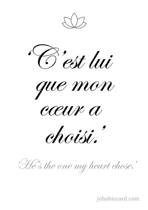 Tattoo Quotes In French, Beautiful French Phrases, French Love Phrases, Quotes In French, French Tattoo Quotes, Beautiful French Words, French Sayings, French Love Quotes, French Words Quotes