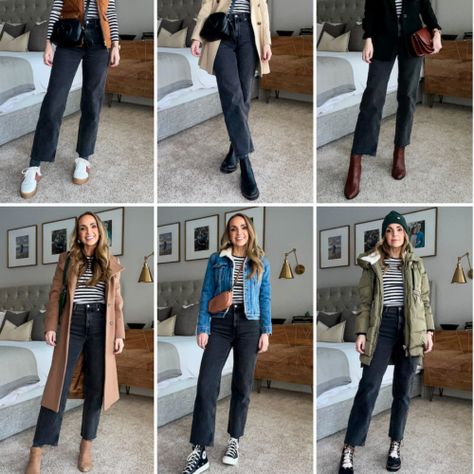 Can You Wear Cropped Wide Leg Pants in Winter Outfits? - Merrick's Art Cropped Black Pants Outfit, Wide Leg Crop Pants Outfit, Chinos Women Outfit, Black Wide Leg Pants Outfit, Ankle Pants Outfit, Navy Pants Outfit, Cropped Pants Outfit, Pants Outfit Work, Fall Winter Capsule Wardrobe