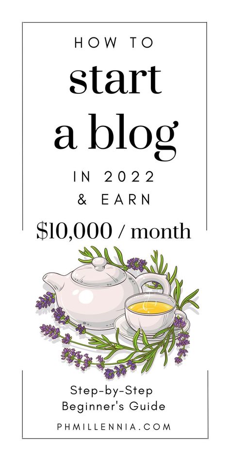 This blogging tutorial guides, teaches, & shows you step-by-step how to build a profitable blog or website that earns fulltime passive income - $10,000 a month & more - & allows you to work from home or anywhere you want. Launch your blogging career from scratch into success with this complete step-by-step guide on how to start a blog for beginners & earn a fulltime income. #phmillennia #Blog #Blogging #Blogging101 #BlogTutorial #BloggingForBeginners #BloggingGuide #GuideToBlogging #StartaBlog Start A Blog For Beginners, Blog For Beginners, Blog Business, Blog Planning, Beginner Blogger, Work From Anywhere, Blogging Inspiration, Website Ideas, Increase Blog Traffic