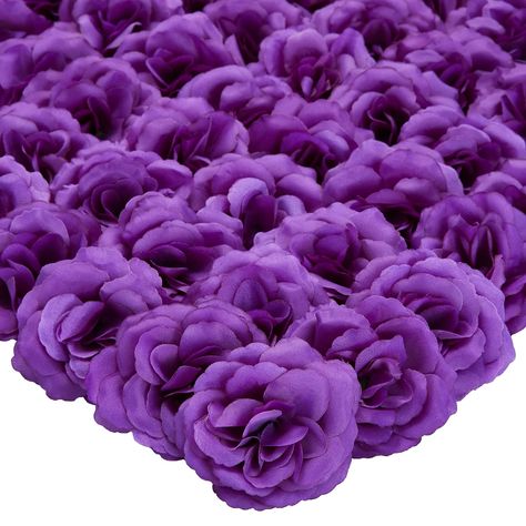 Wedding Decor Vases, Dark Purple Roses, Christmas Dinners, Dark Purple Flowers, Light Purple Flowers, Heart Shaped Wreaths, Realistic Rose, Floral Picks, Craft Area