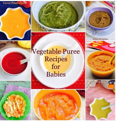 Easy Vegetable Purees- a collection of easy and nutritious vegetable purees for babies Purees For Babies, Baby Food Recipes Stage 1, Fingerfood Baby, Diy Baby Food, Easy Vegetable, Baby First Foods, Baby Puree Recipes, Baby Puree, Homemade Baby Foods