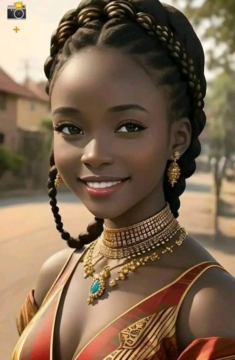 Woman With Braids, African Women Art, Black Woman Artwork, Dark Skin Women, African Beauty, African Hairstyles, Black Women Art, African Women, Black Is Beautiful