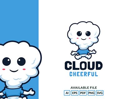 Cute Cloud, Character Logo, Cartoon Clouds, Branding Logo Design, Mascot Design, Cartoon Cute, Behance Portfolio, Design Branding, Cartoon Animals