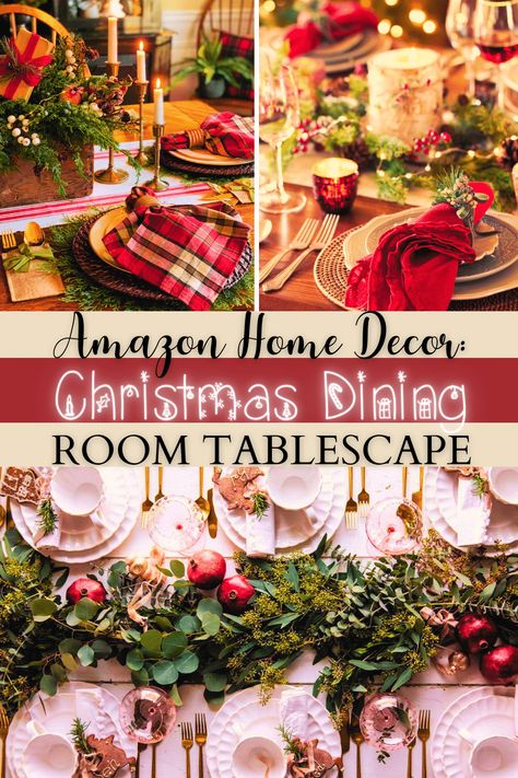 Christmas decor, holiday table settings, dining room inspiration, festive centerpieces, elegant tablescapes, holiday accents, modern Christmas, traditional decor, seasonal charm, holiday entertaining, Christmas feasts, dining room magic, holiday gatherings Dining Room Table Christmas Decor Ideas, Holiday Buffet Tablescapes, Dining Room Christmas Decor Ideas, Vintage Christmas Tablescapes, Christmas Dining Room Table Decor, Christmas Dining Table Centerpiece, Entertaining Christmas, Dining Room Christmas Decor, Christmas Dining Room Table