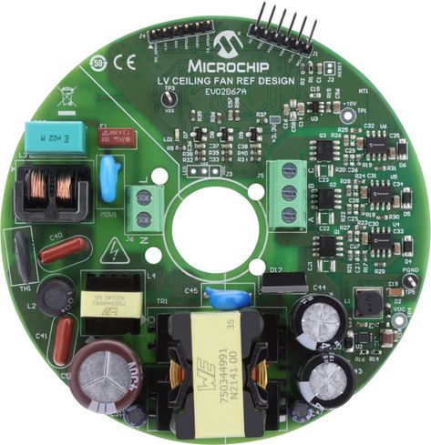 The design is specifically tailored to control a low-voltage, three-phase BLDC ceiling fan motor with a power output of up to 40 watts.  To minimize residential energy consumption, ceiling fans and other household fans are transitioning from large and heavy single-phase AC induction motors (ACIM) to smaller, lighter, and more efficient three-phase brushless DC (BLDC) […] The post Reference Design For Low Voltage Ceiling Fan  appeared first on Electronics For You. Post Reference, Ceiling Fan Motor, Dc Dc Converter, Light Emitting Diode, Fan Motor, Voltage Regulator, Design Guide, Energy Consumption, Ac Power