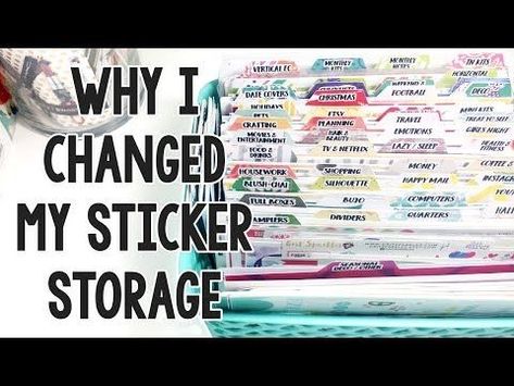 Sticker Storage Ideas Organizing, Sticker Organization Ideas, Sticker Storage Ideas, Scrapbook Sticker Organization, Drawer Organisation, Organization Stickers, Sticker Binder, Gelly Roll Pens, Scrapbook Room Organization