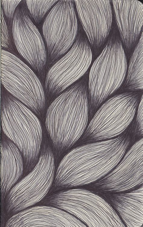 Hairy | #45 on Explore, September 18, 2011 | Shannon Green | Flickr How To Draw Braids, Drawing Hands, Drawing Hair, Texture Drawing, Elements And Principles, Texture Inspiration, White Drawing, Grafic Design, Doodles Zentangles