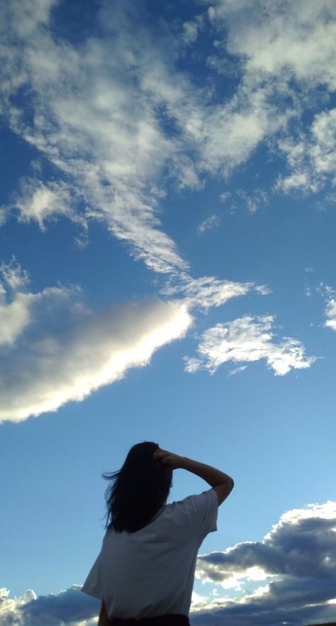 Blue sky clouds aesthetic Instagram fake story photo pretty Calming Sky Aesthetic, Blue Sky Clouds Aesthetic, Sky Woman, Instagram Fake Story, Sky Clouds Aesthetic, Clouds Aesthetic, Blue Sky Clouds, Cloud Photos, Up To The Sky