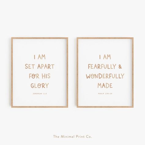 Scripture For Nursery, Baby Girl Bible Verse, Neutral Nursery Wall Art, Bible Verse For Nursery, Christian Baby Nursery, Baby Shower Bible Verses, Set Apart For His Glory, Neutral Baby Room Ideas, Cricut Nursery