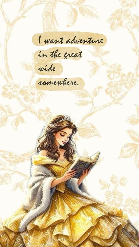 belle wallpaper #beautyandthebeast #disneywallpaper #belleaesthetic #yellow Repunzle Wallpaper, Disney Belle Aesthetic, Princess Belle Wallpaper, Disney Quotes Aesthetic, Princess Disney Wallpaper, Beauty And The Beast Artwork, Disney Aesthetic Wallpaper, Belle Cartoon, Belle Fanart