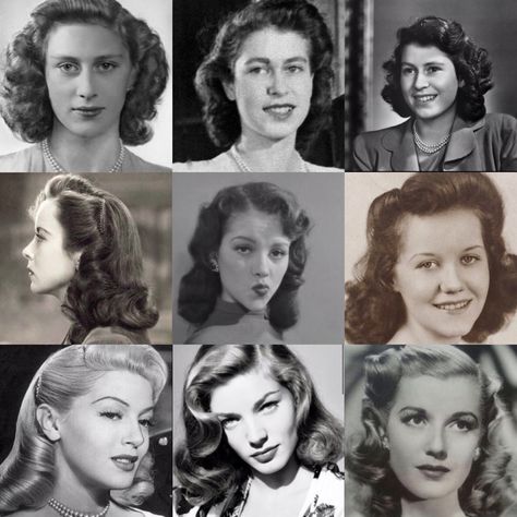 40 ́s Hairstyle, Hairstyle 50's Retro, 40s Fashion Hairstyles, 1949s Hairstyle, 19402 Hairstyles, 40s And 50s Hairstyles, 1934 Hairstyles, 1940s Haircut Woman, 40s Womens Hairstyles