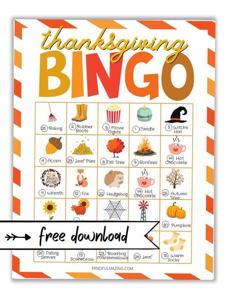 Free Thanksgiving Bingo Printable, Fall Bingo For Kids Free Printable, Turkey Bingo Free Printable, Thanksgiving Games Free, Fall Bingo Free Printable, Thanksgiving Family Games Free Printable, Thanksgiving Bingo Printable Free, Thanksgiving Day Games, Bingo Printable Free