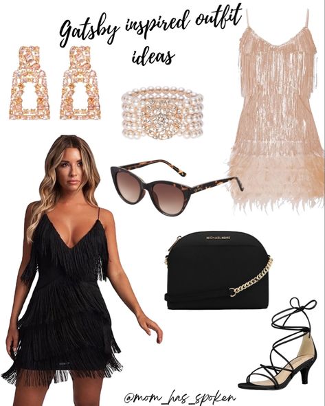 Gatsby Look For Women, 1920s Outfit Ideas Gatsby, 1920s Gatsby Outfit, Gatsby Inspired Outfit, 1920s Outfit Ideas, 1920s Outfit, Gatsby Outfit, 1920 Gatsby, 1920s Style