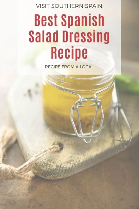 Cuban Salad Dressing, Argentinian Salad Recipes, Spanish Salad Dressing, Spanish Salad, Salad Dressing Recipe, Refreshing Salad, Spanish Food, Salad Dressing Recipes, Salad Dressings