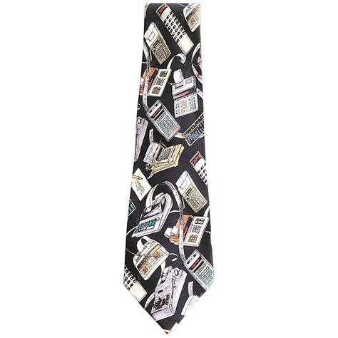 Men's 1990s Nicole Miller Limited Edition Novelty Calculator Print Silk Neck Tie 1 Funky Ties, 90s Harajuku, Clothing Board, Xmas 2024, Neck Bow, Cool Ties, Dream Style, Neck Ties, Silk Necktie