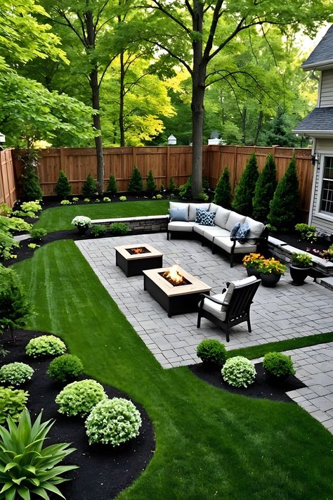 Garden Remodel Ideas, Small Backyard Oasis With Pool, Backyard Stone Landscaping, Quarter Acre Backyard Ideas, Large Backyard Design Layout, Family Backyard Layout Ideas, Small Backyard Renovations, Farmhouse Backyard Landscaping, Small Backyard Layout