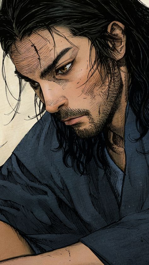 Wallpaper Colored, Manga: Vagabond [Takehiko Inoue] Chapter: 265 Subscribe for FREE to get my work in 4K resolution on my Patreon page. Miyamoto Musashi Art, Takehiko Inoue, Saga Art, Image Dbz, Vagabond Manga, Samurai Artwork, Arte 8 Bits, Miyamoto Musashi, 얼굴 그리기