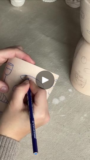 Underglaze Pencil, Being Used, How To Use, Glaze, Pencil, Ceramics