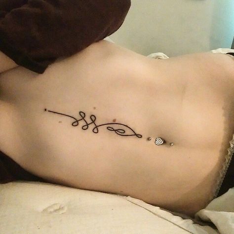 Unalome Tattoo On Tummy, Tattoo Navel, Navel Tattoo, Tummy Tattoo, Unalome Tattoo, Body Is A Temple, Back Tattoo, Behind Ear Tattoo, Tattoos And Piercings