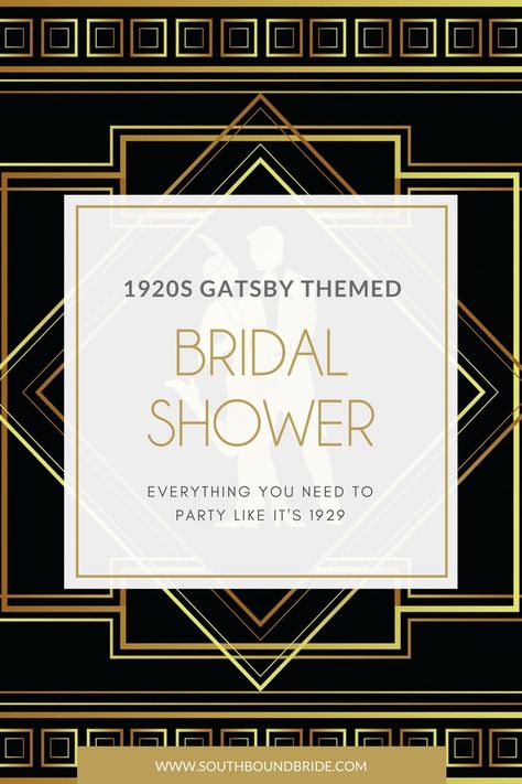 1920s Hen Party Ideas, Roaring 20s Bridal Shower Ideas, Speakeasy Bridal Shower Ideas, Great Gatsby Bridal Shower Ideas, 1920s Bridal Shower Ideas, Great Gatsby Invitation Template, Gatsby Invitation Template, Glam Bridal Shower Ideas, Gatsby Invitation