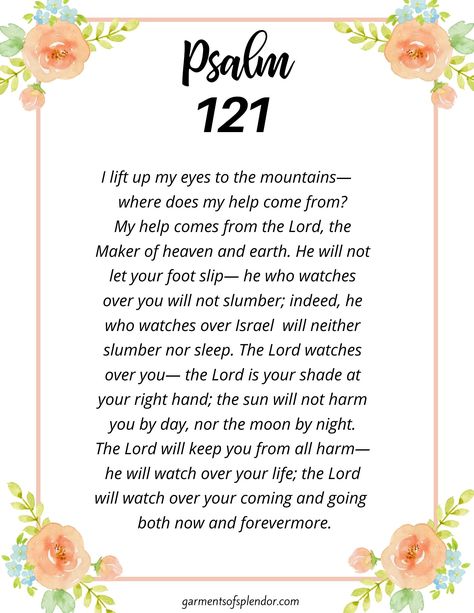 Praying The Psalms, Powerful Morning Prayer, Praying For Your Family, Psalm 121, Prayer For Protection, Miracle Prayer, Prayer For Family, Letter X, Jesus Prayer