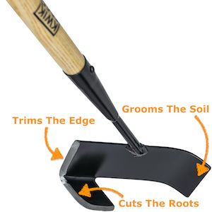 Amazon.com: Kwik Edge Tool - Garden Edger Weeder - Soil Cultivator - Hoe Long Handle Grass Flower Backyard Gardening Tool : Patio, Lawn & Garden  Affiliate Flower Backyard, Garden Edger, Edging Tools, Grass Edging, Lawn Edger, No Grass Backyard, Lawn Tools, Yard Tools, Backyard Gardening