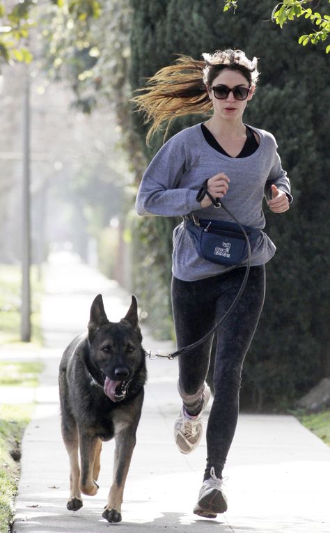 Dog Probiotics, Taylor Swift Cat, Celebrity Dogs, Dog Exercise, Nikki Reed, Morning Run, Sporting Dogs, Girl Running, Dogs Of The World