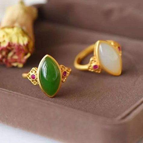 Green Jade Ring, Jade Rings, Semiprecious Stone Jewelry, Minimalist Earrings Studs, Freshwater Pearl Jewelry, Chalcedony Ring, Hetian Jade, Minimalist Studs, Jade Earrings