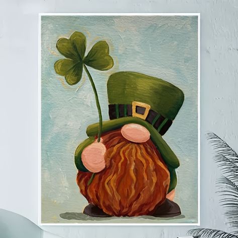 Faster shipping. Better service St Patricks Decorations, St Patricks Day Wallpaper, Saint Patricks Day Art, Gnome Paint, St Patricks Crafts, Bedroom Painting, St Patricks Day Crafts For Kids, St Patrick's Day Decorations, St Patrick's Day Crafts