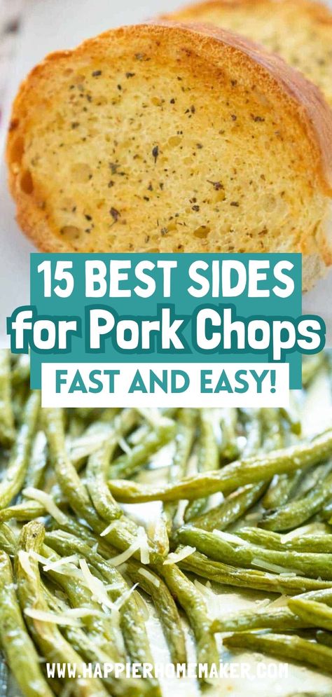 Pork chops are a dinnertime favorite in our household for their quick and easy preparation. Their mild flavor pairs well with a variety of sides, whether you prefer sweet or savory accompaniments. Explore different serving options to suit your taste and enjoy a delicious meal! Best Sides With Pork Chops, Sides To Eat With Pork Chops, What To Have With Pork Chops, Sides For Smoked Pork Chops, Sides For Grilled Pork Chops, Side For Pork Chops, Sides To Go With Pork Chops, What To Serve With Pork Chops, Sides With Pork Chops