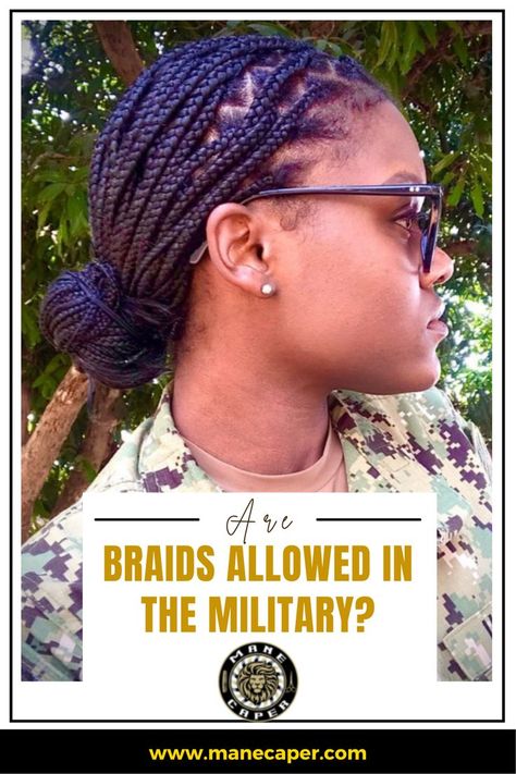 Are you curious to know if braids are allowed in the military? Yes, the military permits braids. Read on below to learn about several factors of braids and know where you can do braids. #atlbarbershop #shortcutstyles #militaryhairstyles #hairup #haircutsformen #greatcuts #allhaircuts #hairgoals #militarywomen #airforcewomen #womeninthemilitary #militarylife Military Hairstyles, Military Hair, Hairstyles With Braids, Air Force Women, Women Braids, Military Life, The Military, Haircuts For Men, Up Hairstyles