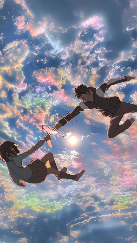 your name♥️#yourname#anime Kimi No Na Wa Wallpaper Iphone, Ur Name Anime, Your Name Anime Aesthetic, Your Name Painting, Weathering With You, Your Name Art, Your Name Aesthetic, Your Name Poster, Ink Reference