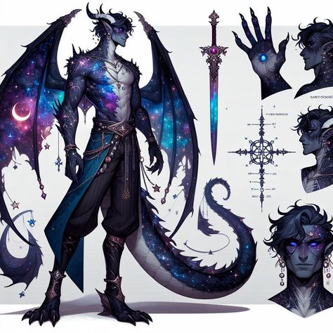 Galaxy dragon character sheet made by taloknight/ silverbloom Galaxy Dragon, Dragon Character, Dungeons And Dragons Characters, Fantasy Creatures Art, Dragon Artwork, Mythical Creatures Art, Game Character Design, Monster Design, Creature Concept Art