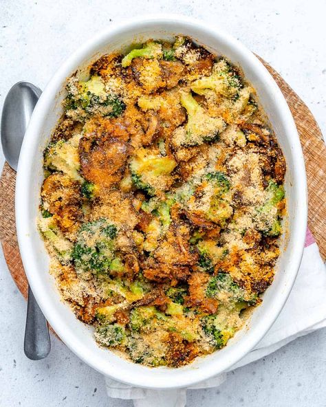 Healthy Broccoli Casserole Recipe | Healthy Fitness Meals Healthy Broccoli Casserole, Recipes With Broccoli, Broccoli Casserole Healthy, Easy Broccoli Casserole, Healthy Casserole, Healthy Broccoli, Broccoli Recipes Casserole, How To Make Broccoli, Healthy Casserole Recipes