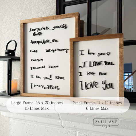 I love you sign, laser cut I love you, I love you framed signs, 3d I love you sign. 3d Handwriting, I Love You Signs, Kids Signs, I Love You Mom, Grandparent Gifts, Letter I, Wood Letters, Kids Writing, Wood Cutouts